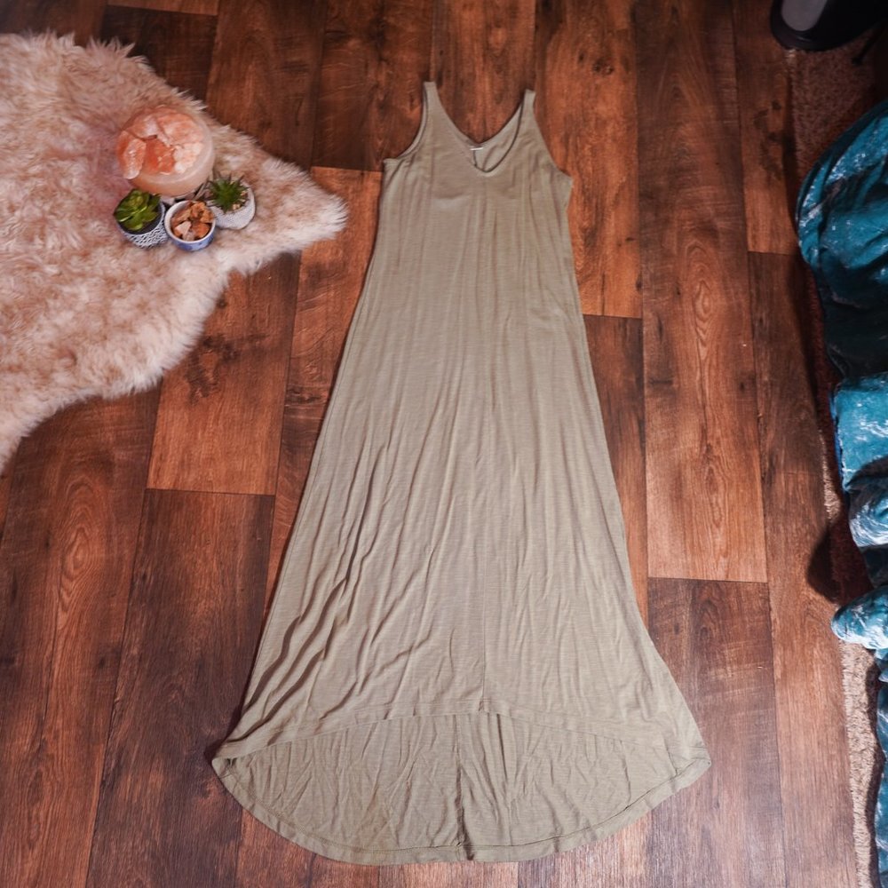 Olive BOHO style maxi dress